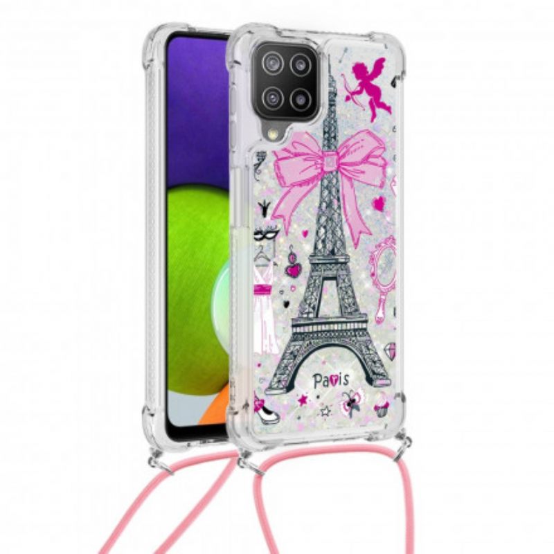 Θήκη Samsung Galaxy A22 4G με κορδονι Στον Πύργο Του Κόρντον Του Άιφελ