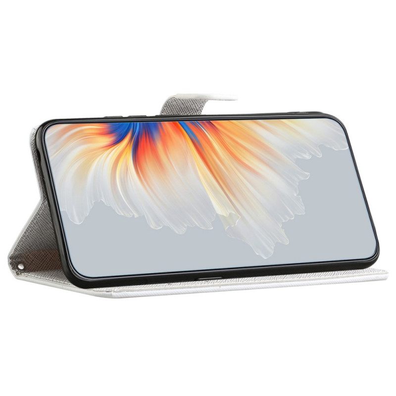 δερματινη θηκη OnePlus 10T 5G με κορδονι Φτερά Λουριών