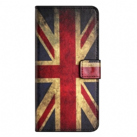 δερματινη θηκη OnePlus 10T 5G Vintage Αγγλική Σημαία