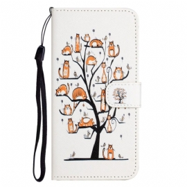 Κάλυμμα OnePlus 10T 5G με κορδονι Γάτες Στο Δέντρο Του Strap