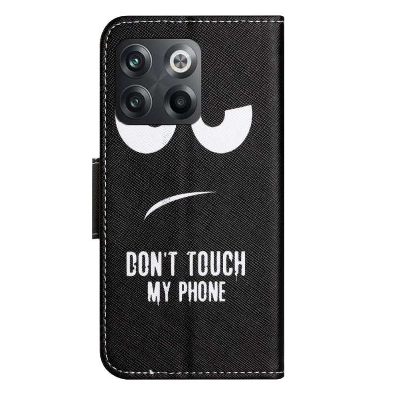 Θήκη Flip OnePlus 10T 5G Μην Αγγίζετε Το Τηλέφωνό Μου