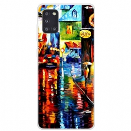 θηκη κινητου Samsung Galaxy A31 Ζωγραφική Με Καφέ