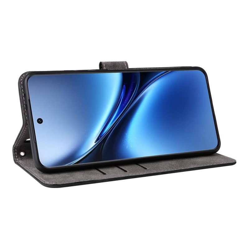 Δερματινη Θηκη Vivo X200 Σουέτ Με Λουρί