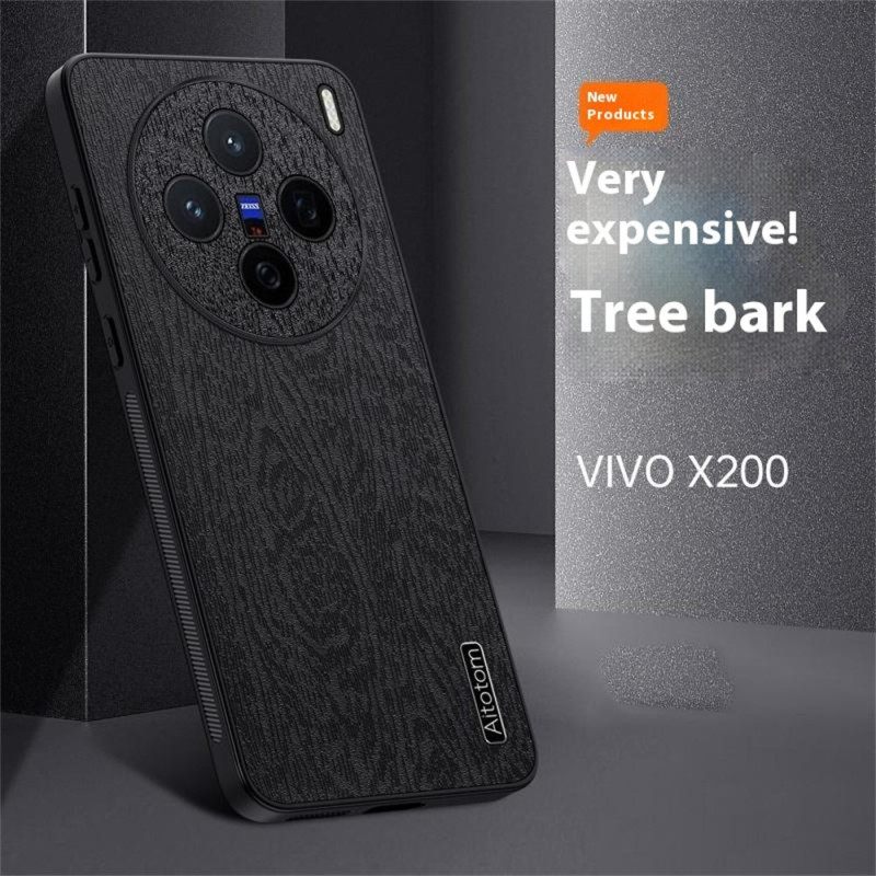 Κάλυμμα Vivo X200 Θήκες Κινητών Εφέ Ξύλου
