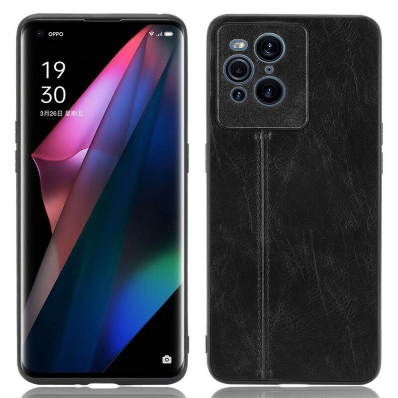 Θήκη Oppo Find X3 Pro Couture Δερμάτινο Εφέ