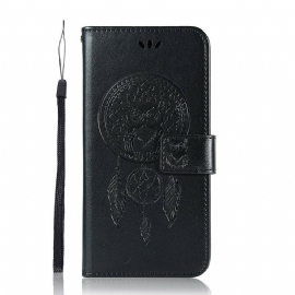 Κάλυμμα Huawei P Smart 2021 Δερμάτινο Εφέ Dreamcatcher Owl