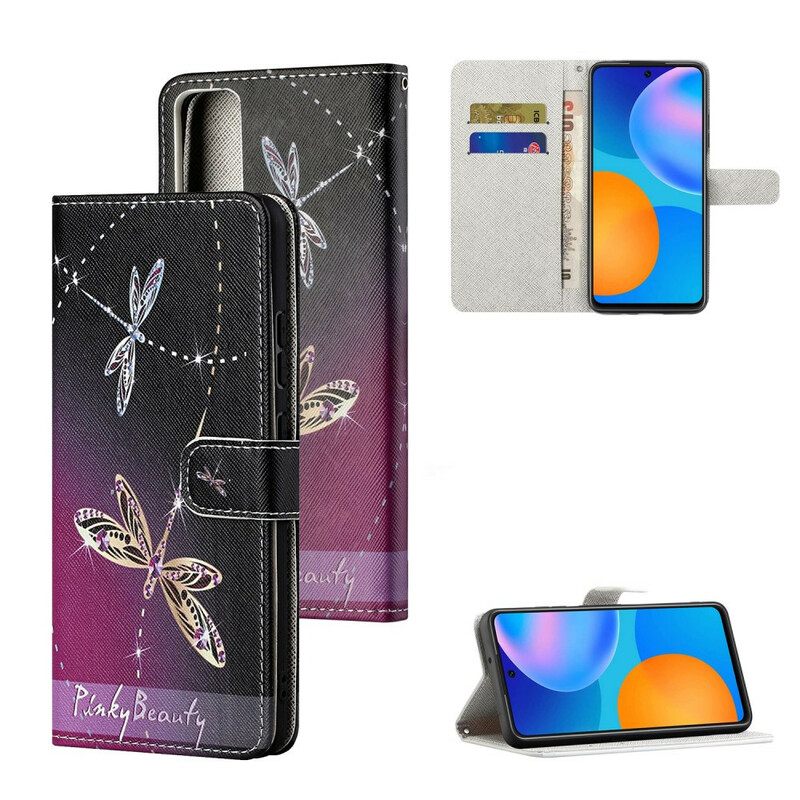 Κάλυμμα Huawei P Smart 2021 με κορδονι Strappy Dragonflies