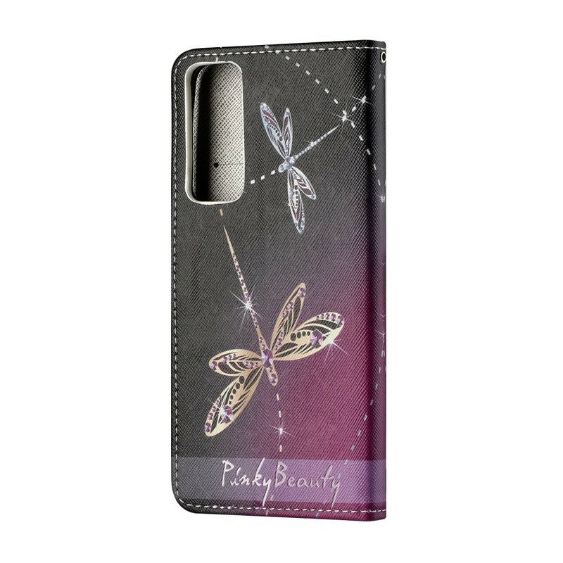 Κάλυμμα Huawei P Smart 2021 με κορδονι Strappy Dragonflies
