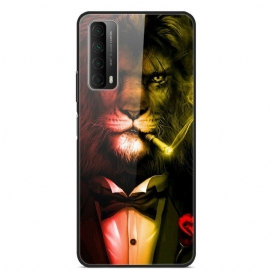 Θήκη Huawei P Smart 2021 Cigar Lion Tempered Glass