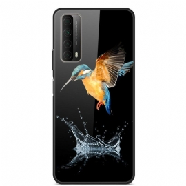 θηκη κινητου Huawei P Smart 2021 Crown Bird Tempered Glass