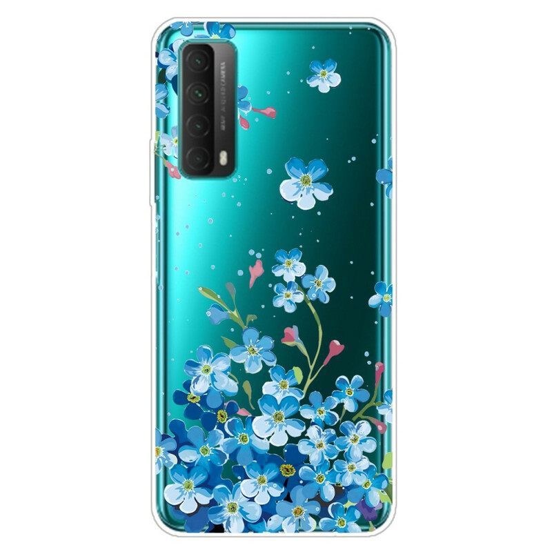 θηκη κινητου Huawei P Smart 2021 Μπουκέτο Με Μπλε Λουλούδια