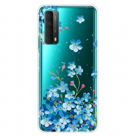 θηκη κινητου Huawei P Smart 2021 Μπουκέτο Με Μπλε Λουλούδια