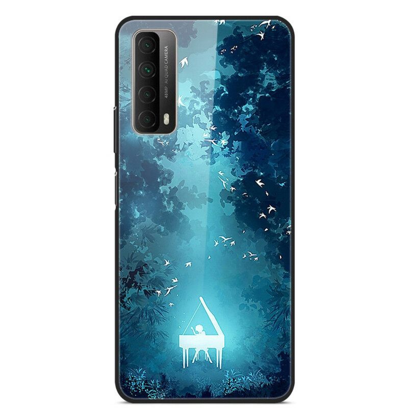 θηκη κινητου Huawei P Smart 2021 Πιάνο Από Σκληρυμένο Γυαλί Στη Νύχτα
