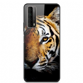 θηκη κινητου Huawei P Smart 2021 Ρεαλιστικό Tiger Tempered Glass