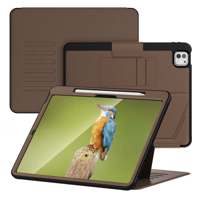 Δερματινη Θηκη iPad Pro 13 (2025) Βάση Σε Σχήμα U Και Θήκη Για Κάρτες
