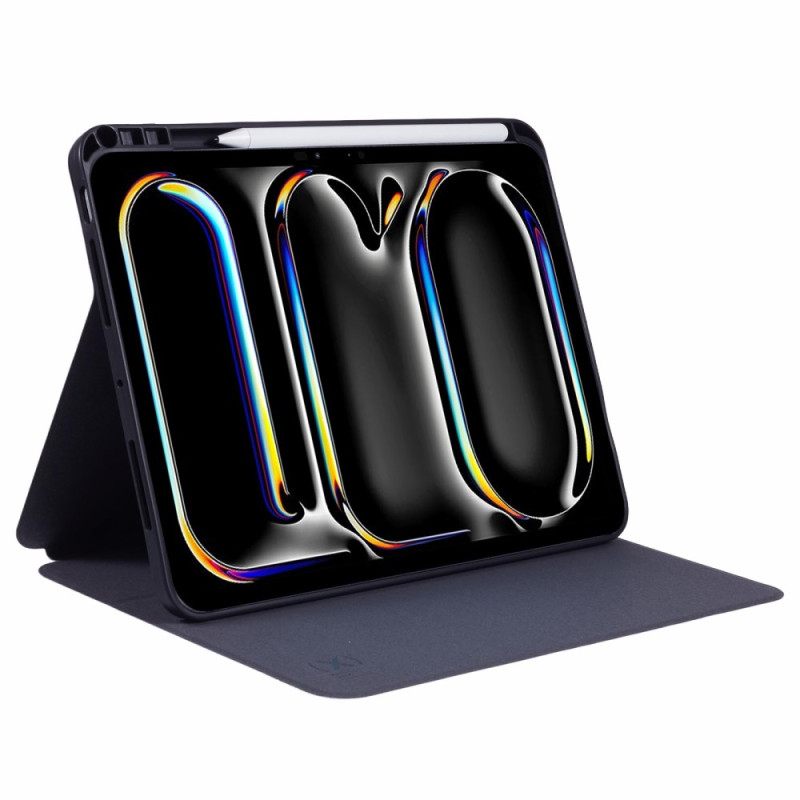 Δερματινη Θηκη iPad Pro 13 (2025) Δερμάτινο Εφέ X-level Σιλικόνης
