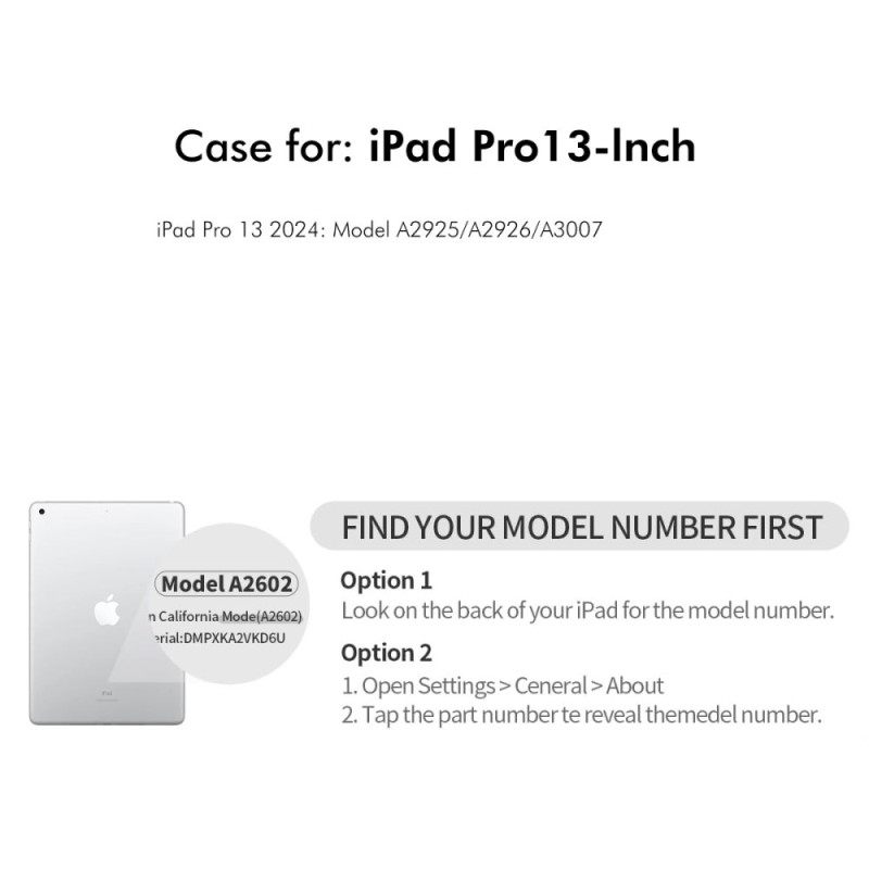 Δερματινη Θηκη iPad Pro 13 (2025) Ευέλικτος Σχεδιασμός