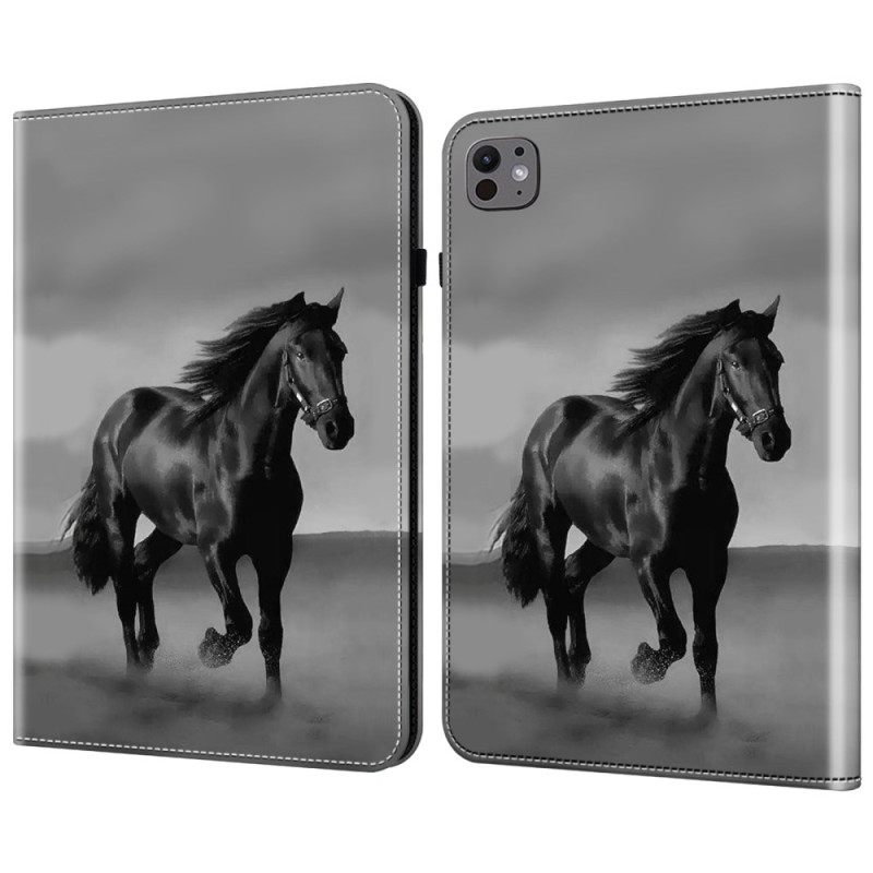 Δερματινη Θηκη iPad Pro 13 (2025) Μαύρο Άλογο