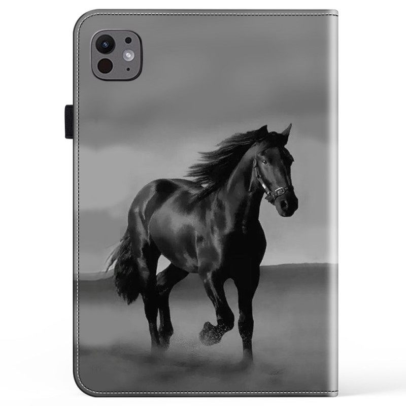Δερματινη Θηκη iPad Pro 13 (2025) Μαύρο Άλογο
