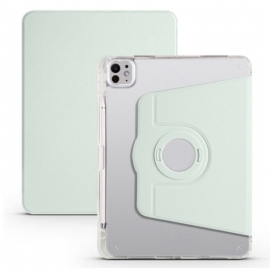 Δερματινη Θηκη iPad Pro 13 (2025) Περιστρεφόμενη Βάση Και Αποσπώμενη Διαφανής Πλάτη
