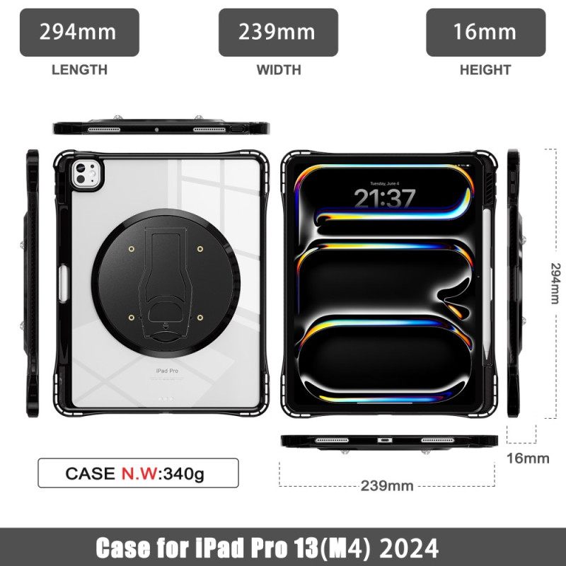 Κάλυμμα iPad Pro 13 (2025) Διαφανής Με Βάση Σιλικόνης