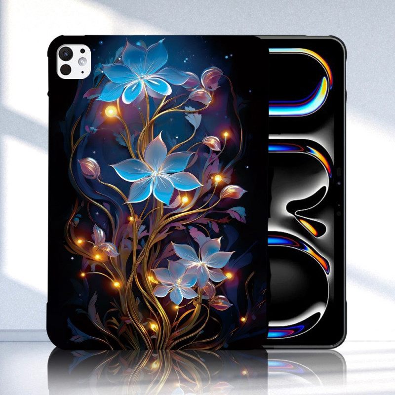 Κάλυμμα iPad Pro 13 (2025) Φωτιζόμενα Λουλούδια