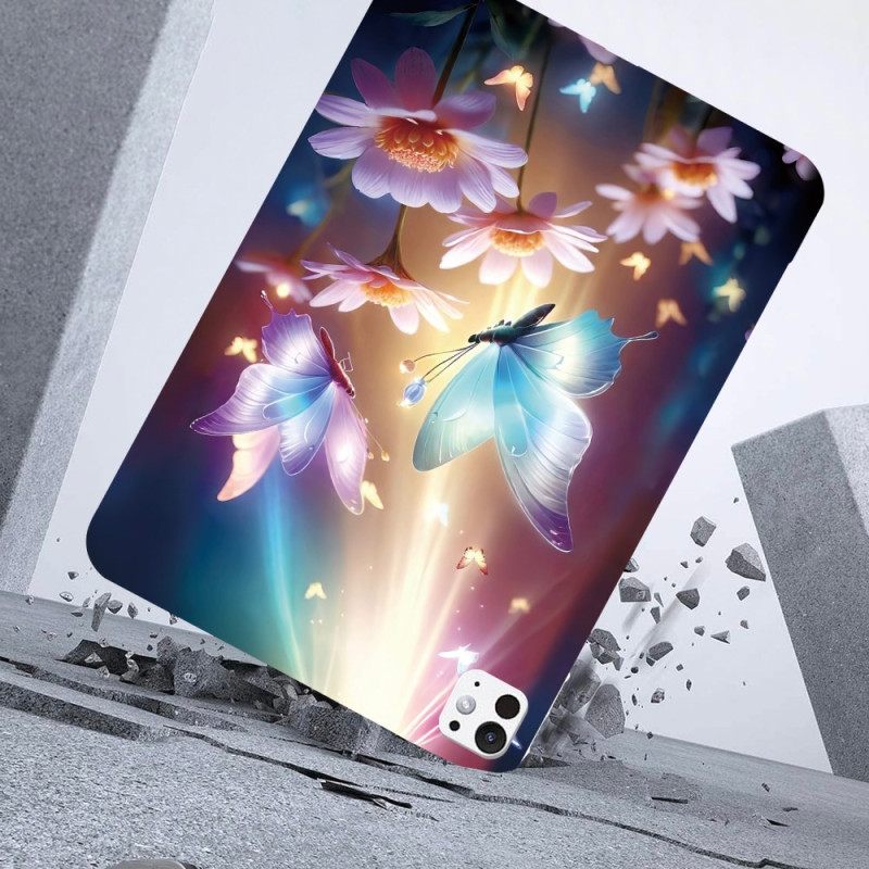 Κάλυμμα iPad Pro 13 (2025) Πεταλούδες Στο Φως Σιλικόνης