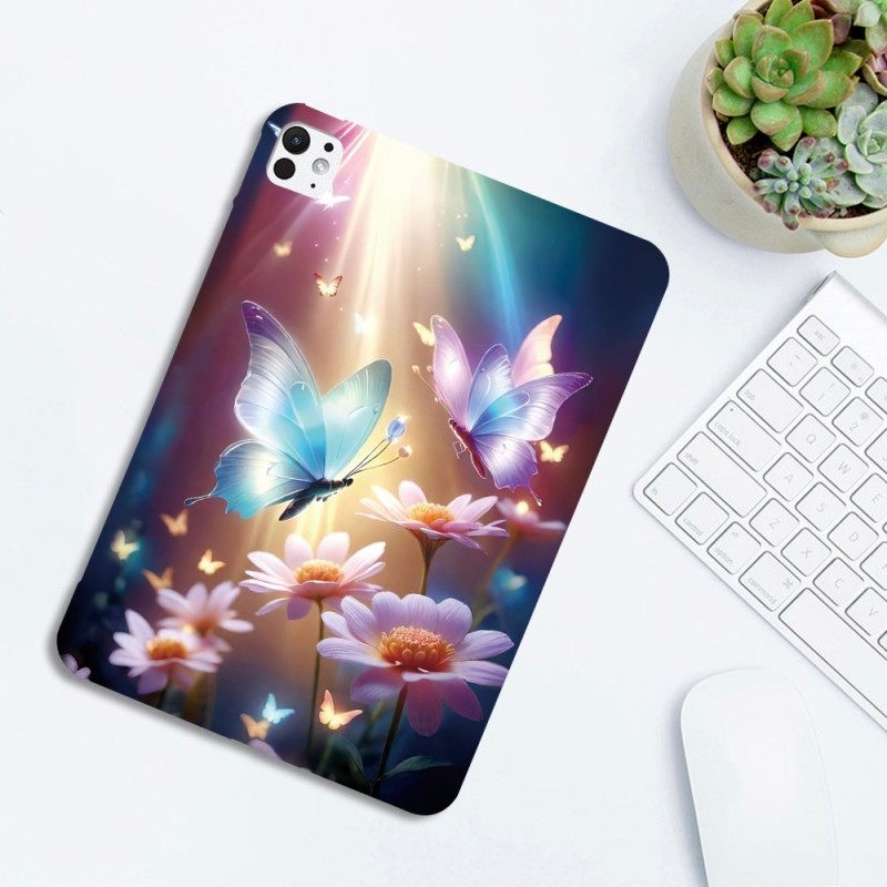 Κάλυμμα iPad Pro 13 (2025) Πεταλούδες Στο Φως Σιλικόνης