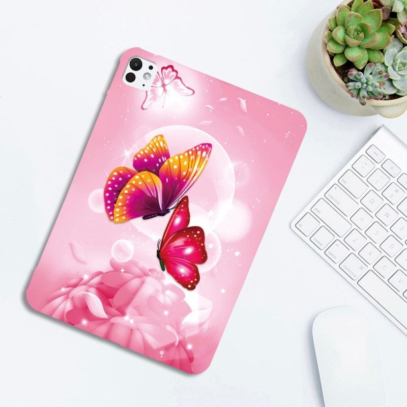 Κάλυμμα iPad Pro 13 (2025) Πεταλούδες Τριαντάφυλλα