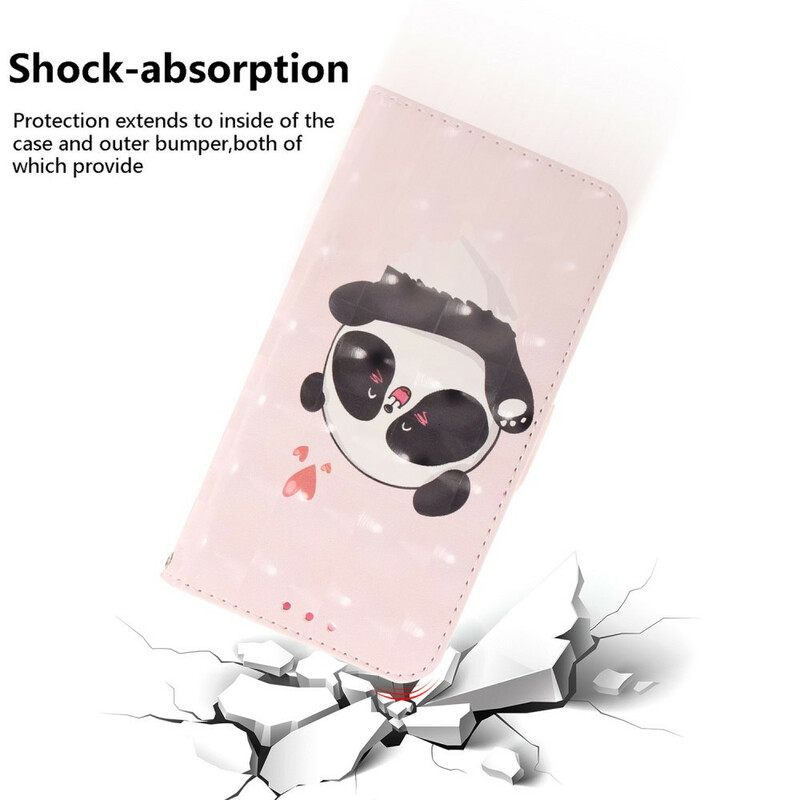 Κάλυμμα Samsung Galaxy Note 20 με κορδονι Panda Love With Strap