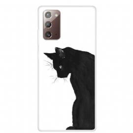 Θήκη Samsung Galaxy Note 20 Σκεπτική Μαύρη Γάτα