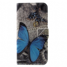 Κάλυμμα iPhone X / XS Μπλε Πεταλούδα