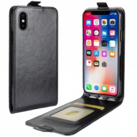 Κάλυμμα iPhone X / XS Θήκη Flip Αναδιπλούμενο Ρετρό