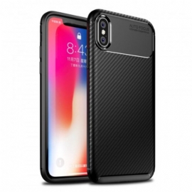 Θήκη iPhone X / XS Ευέλικτη Υφή Από Ανθρακονήματα