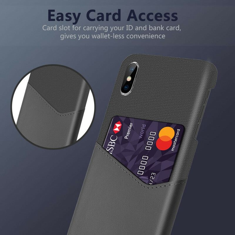Θήκη iPhone X / XS Κάτοχος Κάρτας Ksq