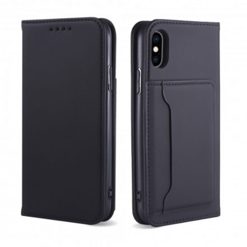 θηκη κινητου iPhone X / XS Θήκη Flip Κάτοχος Κάρτας Υποστήριξης