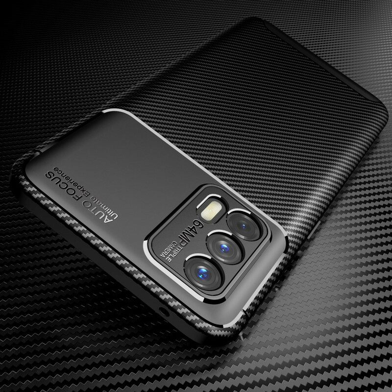 θηκη κινητου Realme GT 5G Ευέλικτη Υφή Ινών Άνθρακα
