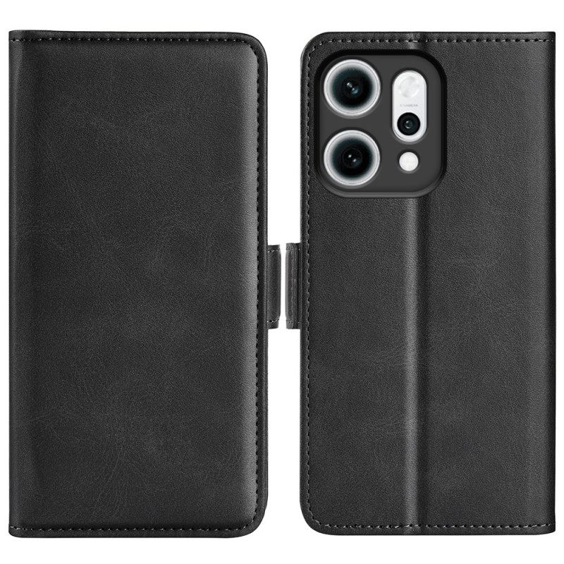 Δερματινη Θηκη Oppo Reno 14 Pro 5g Διπλό Κούμπωμα Σιλικόνης