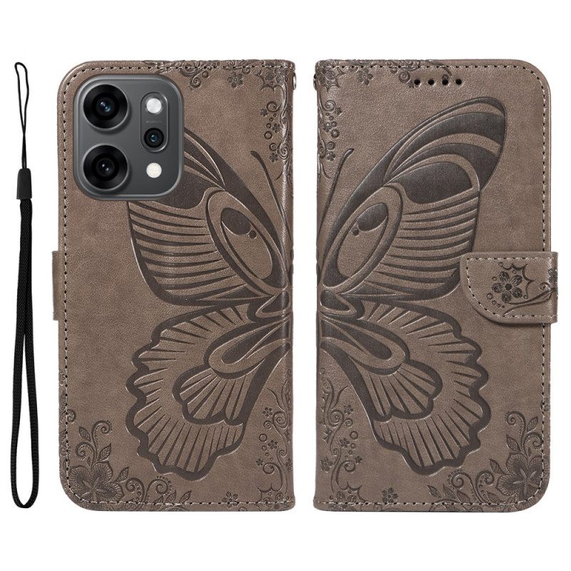 Δερματινη Θηκη Oppo Reno 14 Pro 5g Γραφική Πεταλούδα