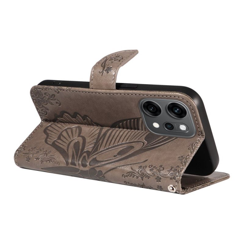 Δερματινη Θηκη Oppo Reno 14 Pro 5g Γραφική Πεταλούδα