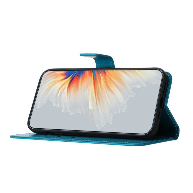 Δερματινη Θηκη Oppo Reno 14 Pro 5g Λουλουδάτο Μάνταλα Σιλικόνης