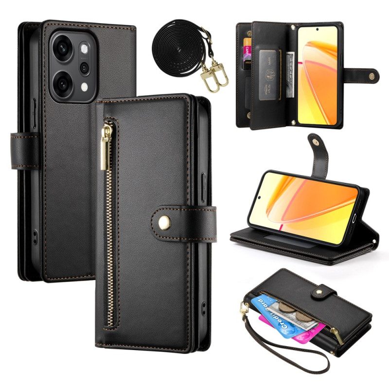 Δερματινη Θηκη Oppo Reno 14 Pro 5g Λουράκι Και Λουράκι Ώμου