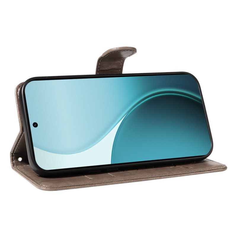 Δερματινη Θηκη Oppo Reno 14 Pro 5g Μικρά Λουλούδια