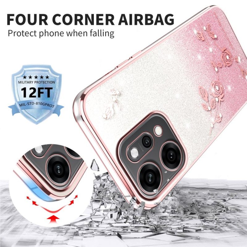 Κάλυμμα Oppo Reno 14 Pro 5g Θήκες Κινητών Λουλούδια Και Στρας