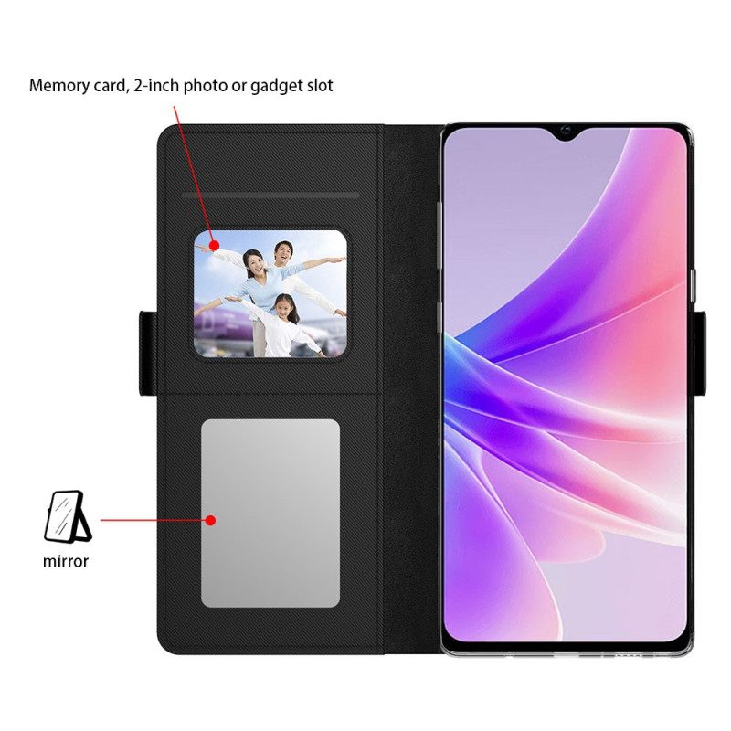 Θηκη Κινητου Oppo Reno 14 Pro 5g Θήκες Κινητών Καθρέφτης Και Αφαιρούμενη Θήκη Καρτών