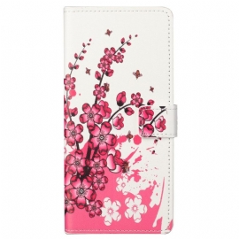δερματινη θηκη OnePlus Nord CE 2 5G Cherry Blossom