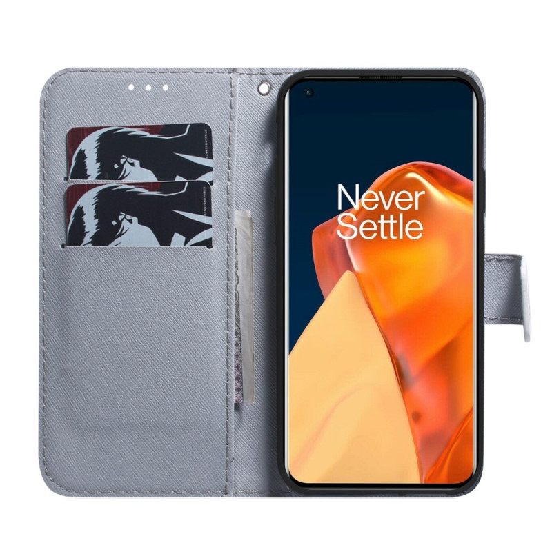 δερματινη θηκη OnePlus Nord CE 2 5G Ζωγραφική Λύκου