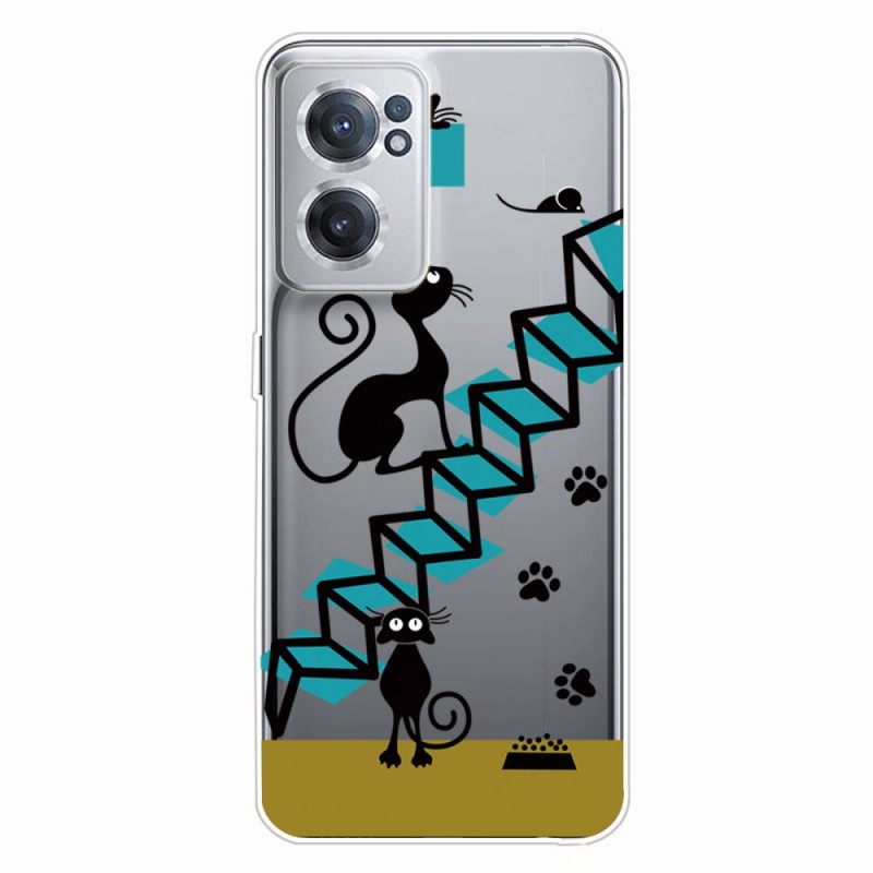 θηκη κινητου OnePlus Nord CE 2 5G Σκάλες Γάτας
