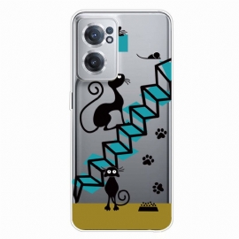 θηκη κινητου OnePlus Nord CE 2 5G Σκάλες Γάτας