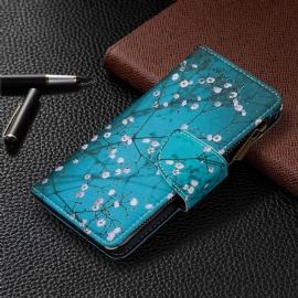 δερματινη θηκη Samsung Galaxy S10e Δέντρο Τσέπη Με Φερμουάρ